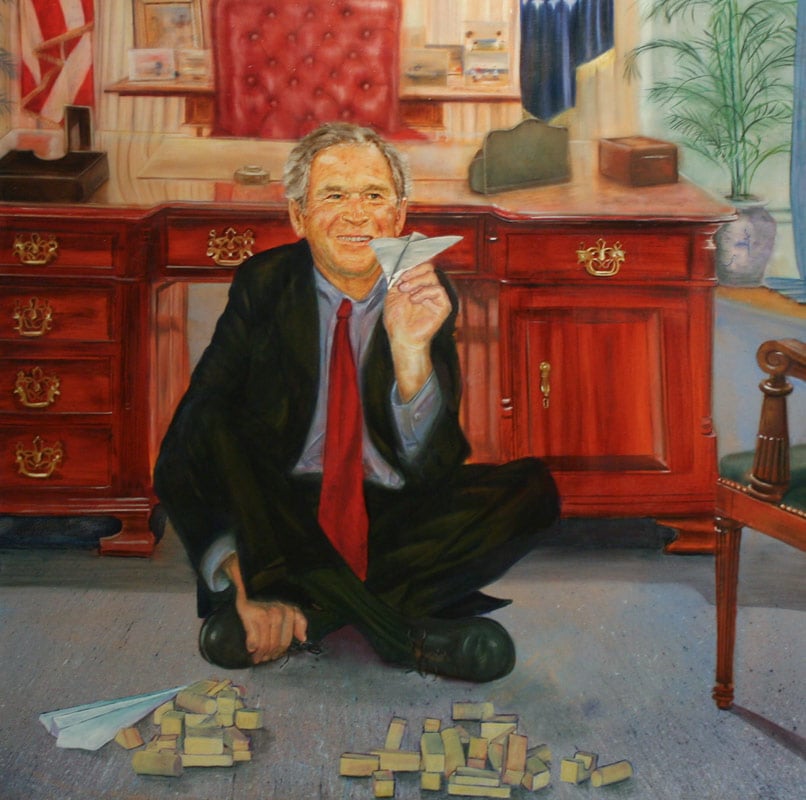 Here's the Story Behind That Bizarre Painting of Bill Clinton in a ...