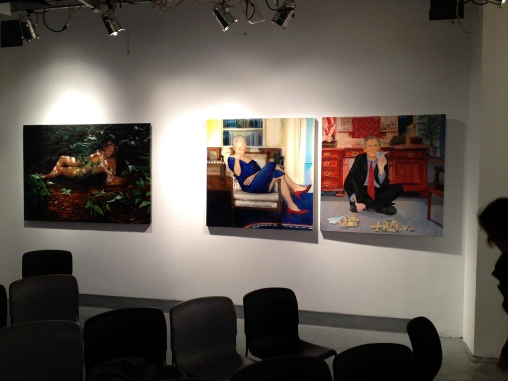 Installation view of Petrina Ryan-Kleid thesis show at the New York Academy of Art. Image courtesy Petrina Ryan-Kleid.