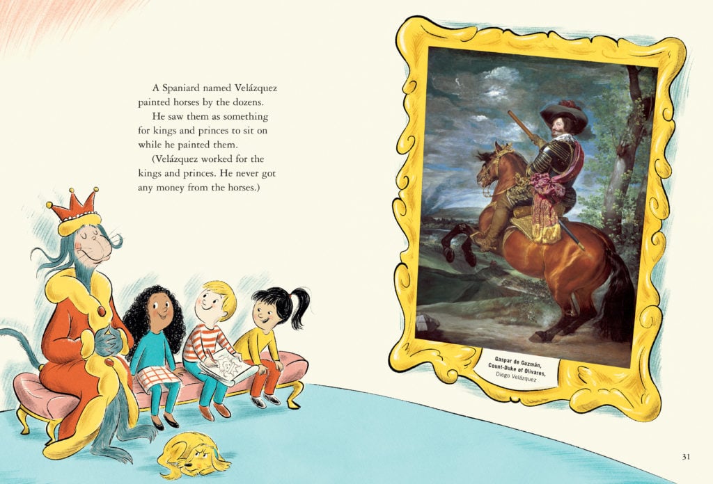 A page from <i>Dr. Seuss’s Horse Museum</i>, illustrated by Andrew Joyner. Courtesy of Beginner Books.