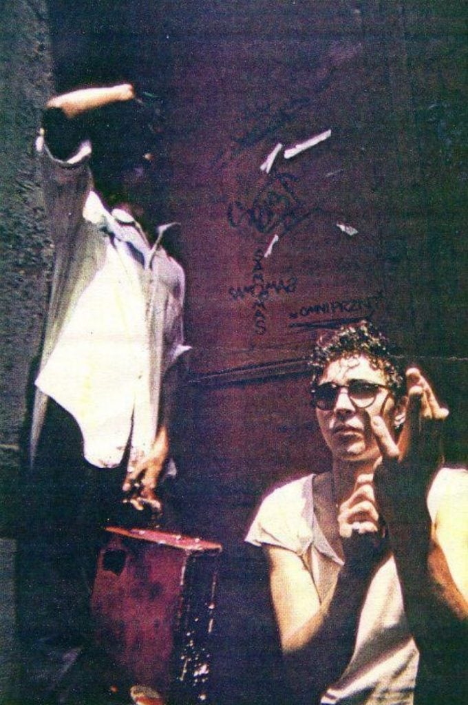 Basquiat (left) and Diaz (right) tagged together throughout the late 1970s. 