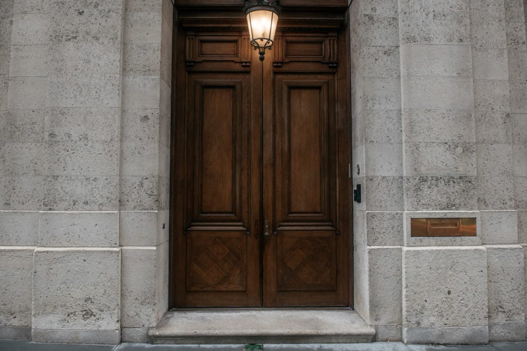 The front of Jeffrey Epstein's residence at 9 East 71st Street in the borough of Manhattan, New York on July 18, 2019 in New York City. Photo by Scott Heins/Getty Images.