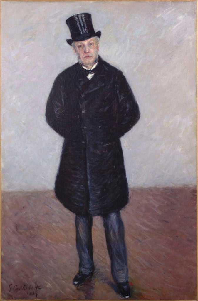 Gustave Caillebotte's Portrait de Jean Daurelle, en pied/i>. Photo © RMN-Grand Palais (musée d'Orsay) / Patrice Schmidt.