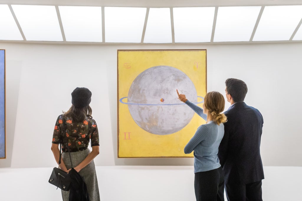 Opening for "Hilma af Klint: Paintings for the Future." Photo: Paul Rudd © Solomon R. Guggenheim Foundation. 