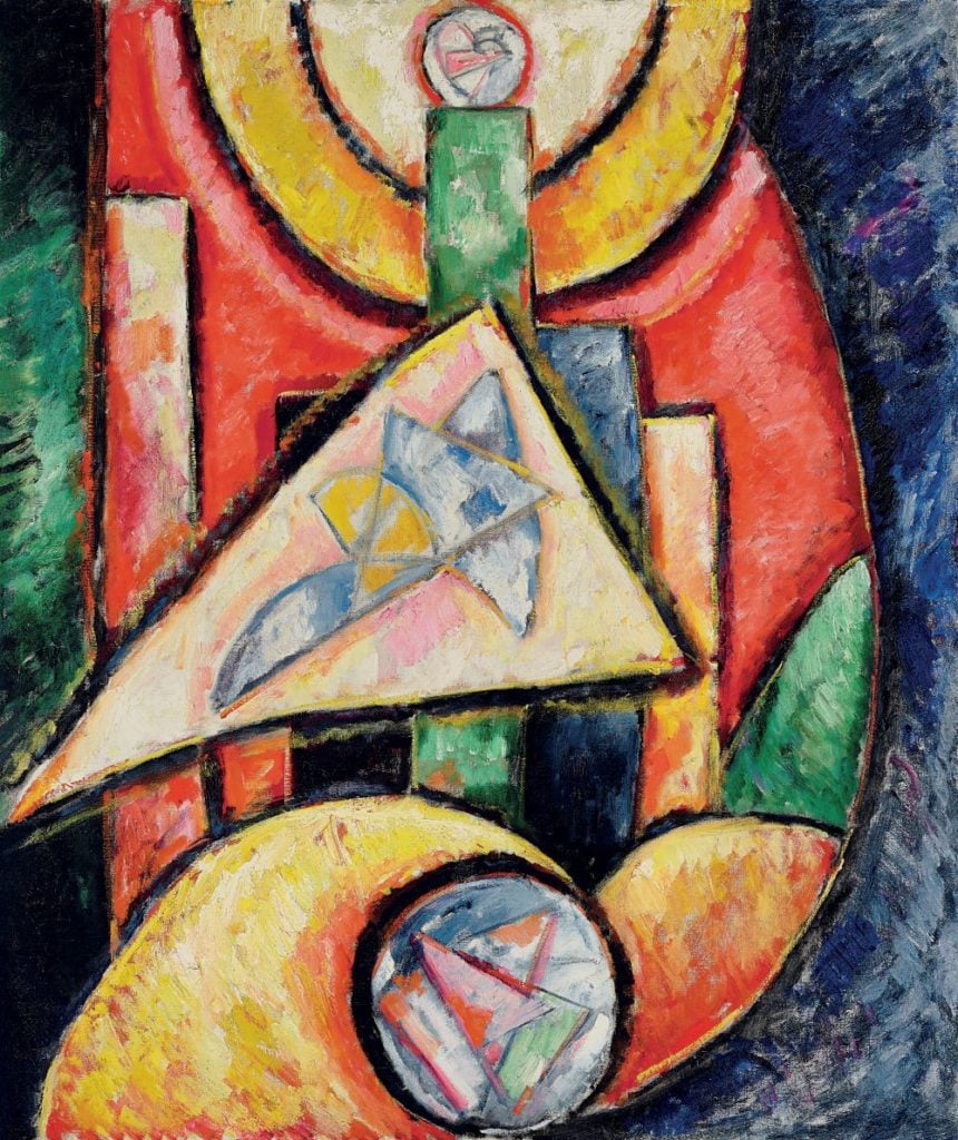 Marsden Hartley, Abstraction (1912-1913). Image courtesy Christie's.