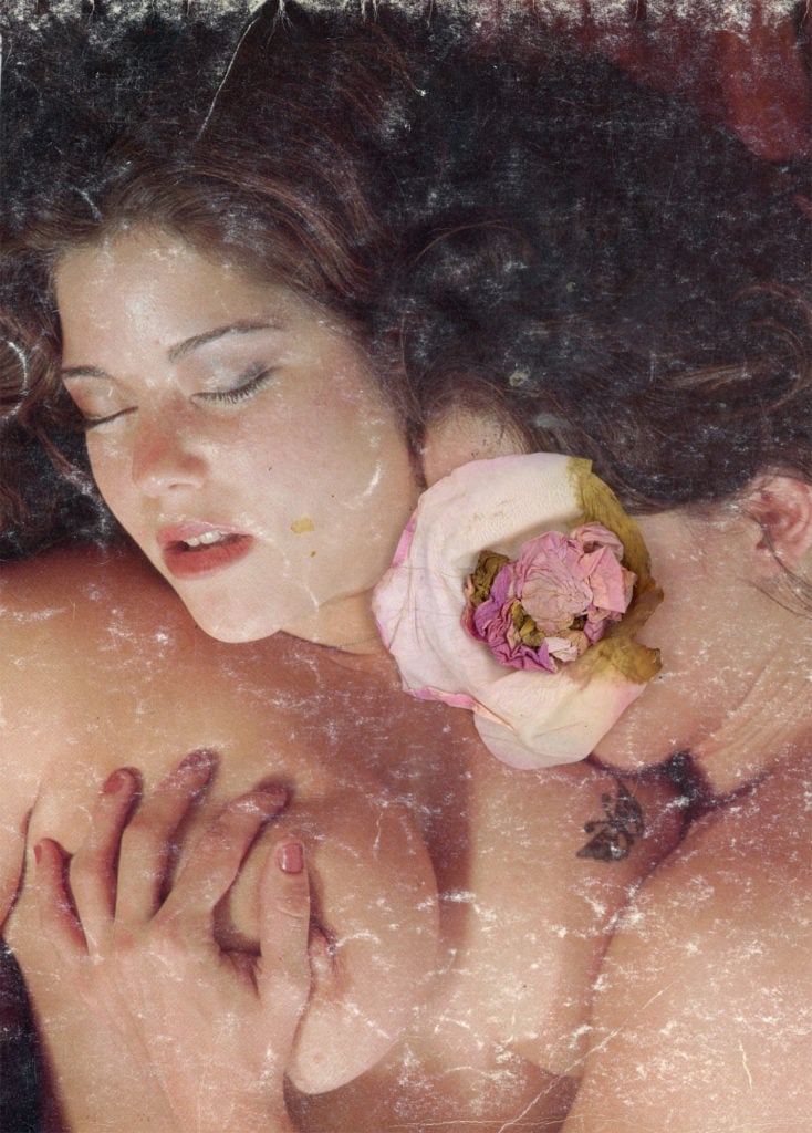 Carly Ries, <i> Floribunda/Peach Rose, from Lesbian Lust: Volume 5, Number 5</i> (1993/2018). Courtesy of the artist.