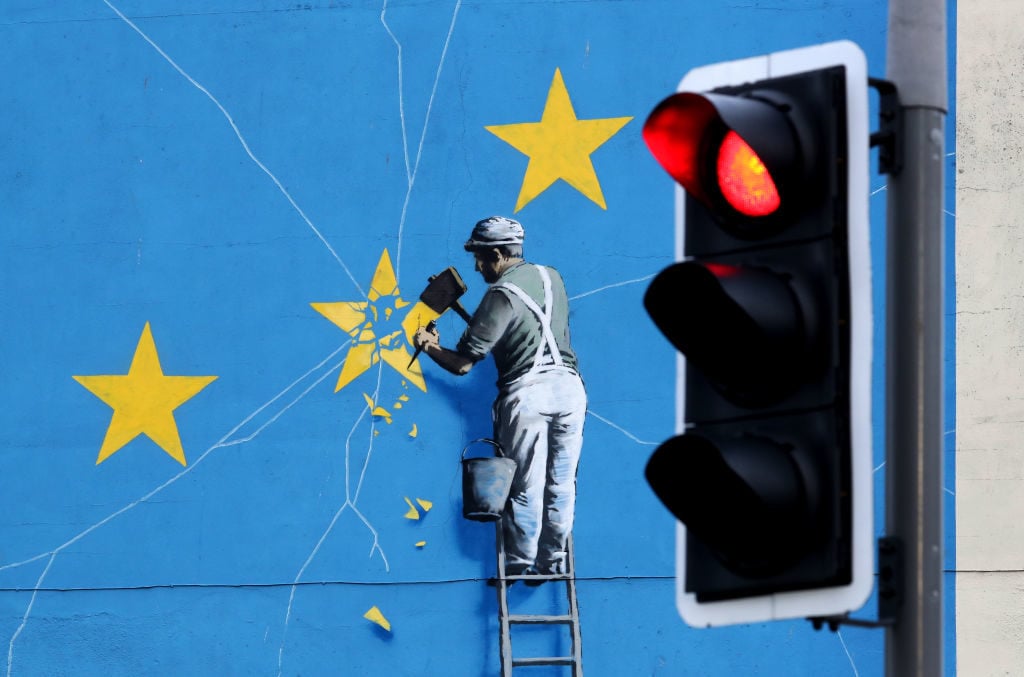 Art Industry News: Banksy Reveals What He Had Planned for His Post-Brexit Mural + Other Stories