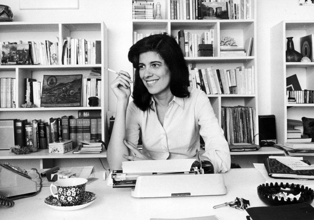 Susan Sontag on November 3, 1972. Photo by Jean-Regis Rouston/Roger Viollet for Getty Images.