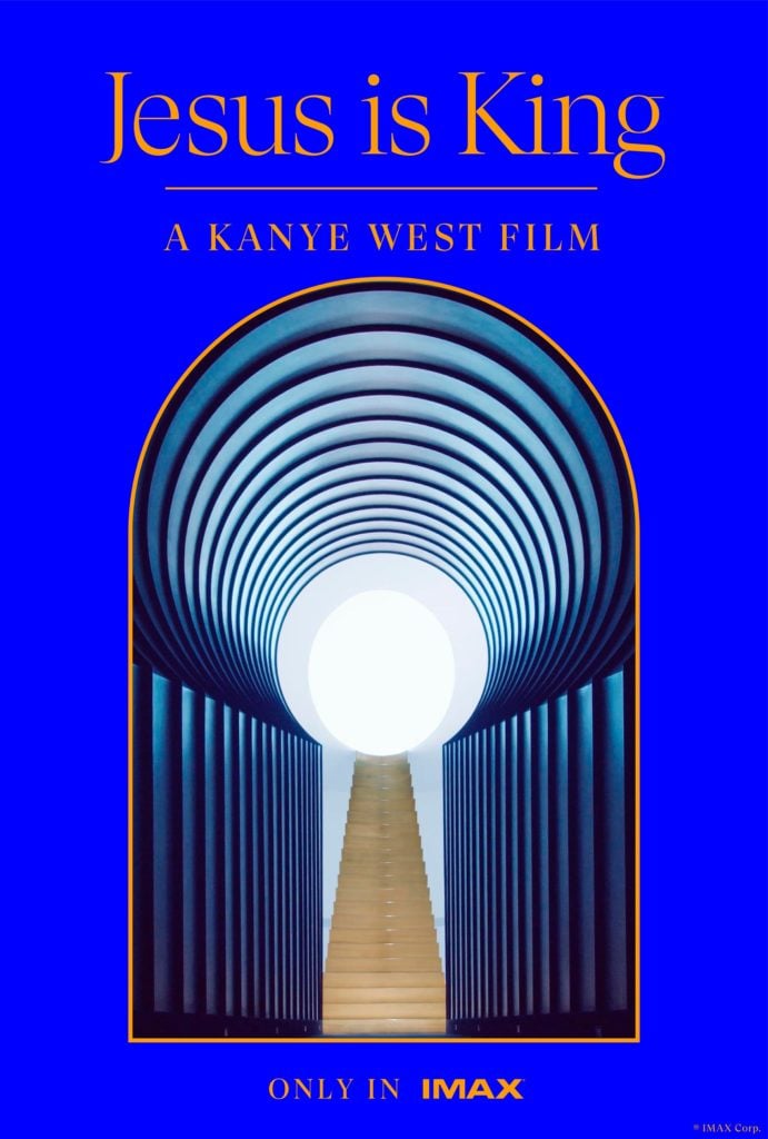 A promotional image for Kanye West's Film <i>Jesus is King </i>. Courtesy of IMAX.