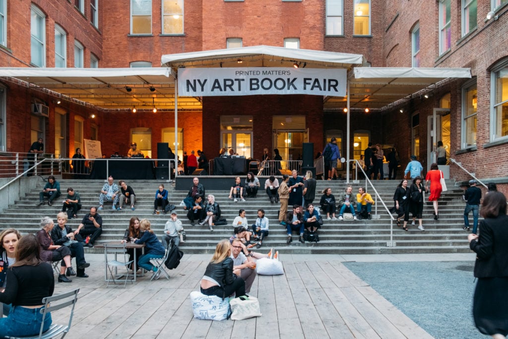 A view of the NY Art Book Fair. Photo: Charlie Rubin. 