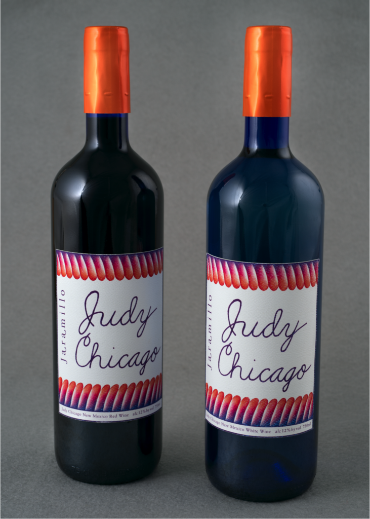 Judy Chicago wine produced by Jaramillo Vineyard.