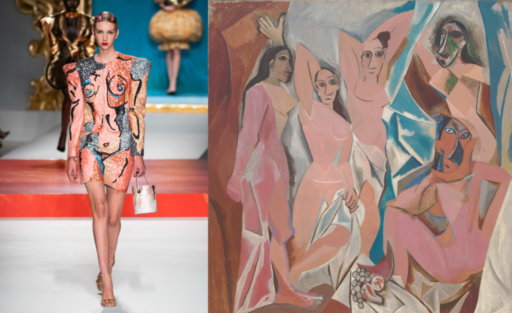 A flesh-toned palette inspired by Picasso's <i>Les Demoiselles d'Avignon</i> (1907). Courtesy of MoMA. 