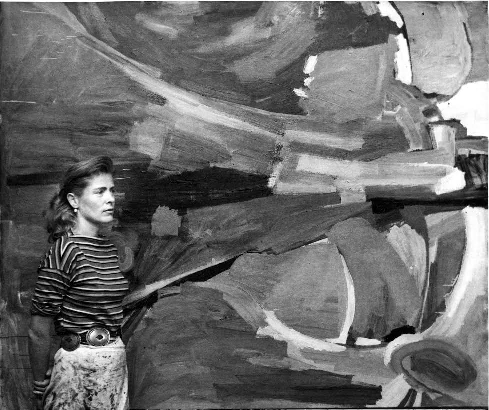 Mary Abbott in her studio (circa 1950). Photo courtesy of McCormick Gallery, Chicago. 