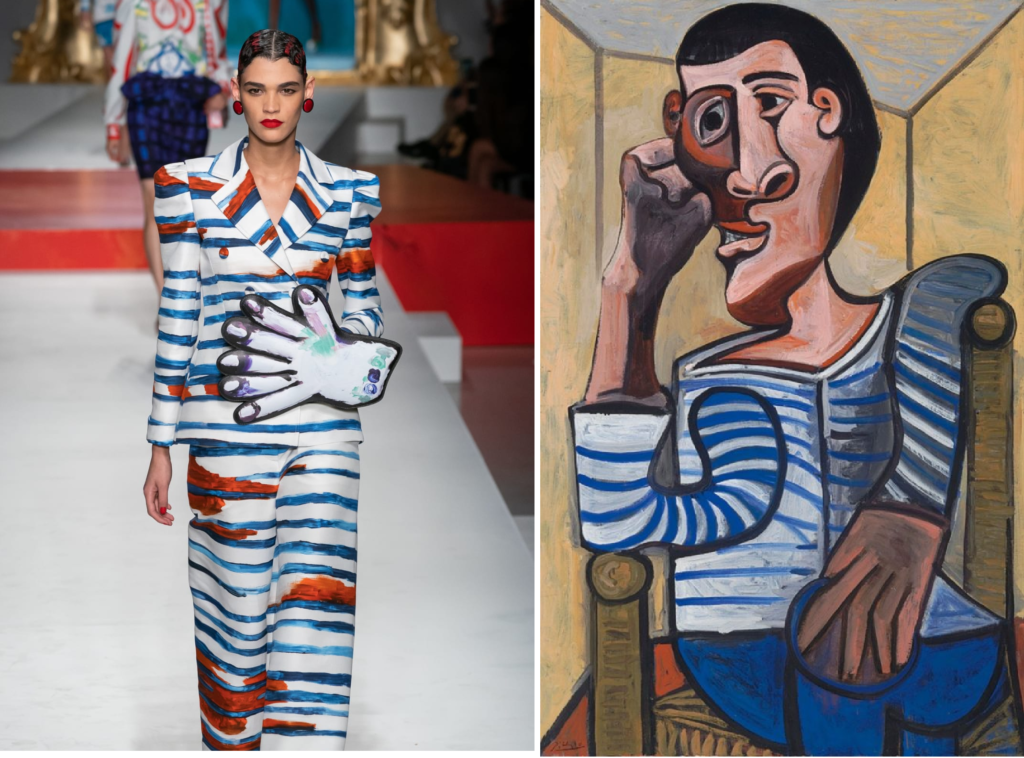 See How Picassos Explosive Cubist Style Inspired All The Most Daring Looks From Moschinos Fall