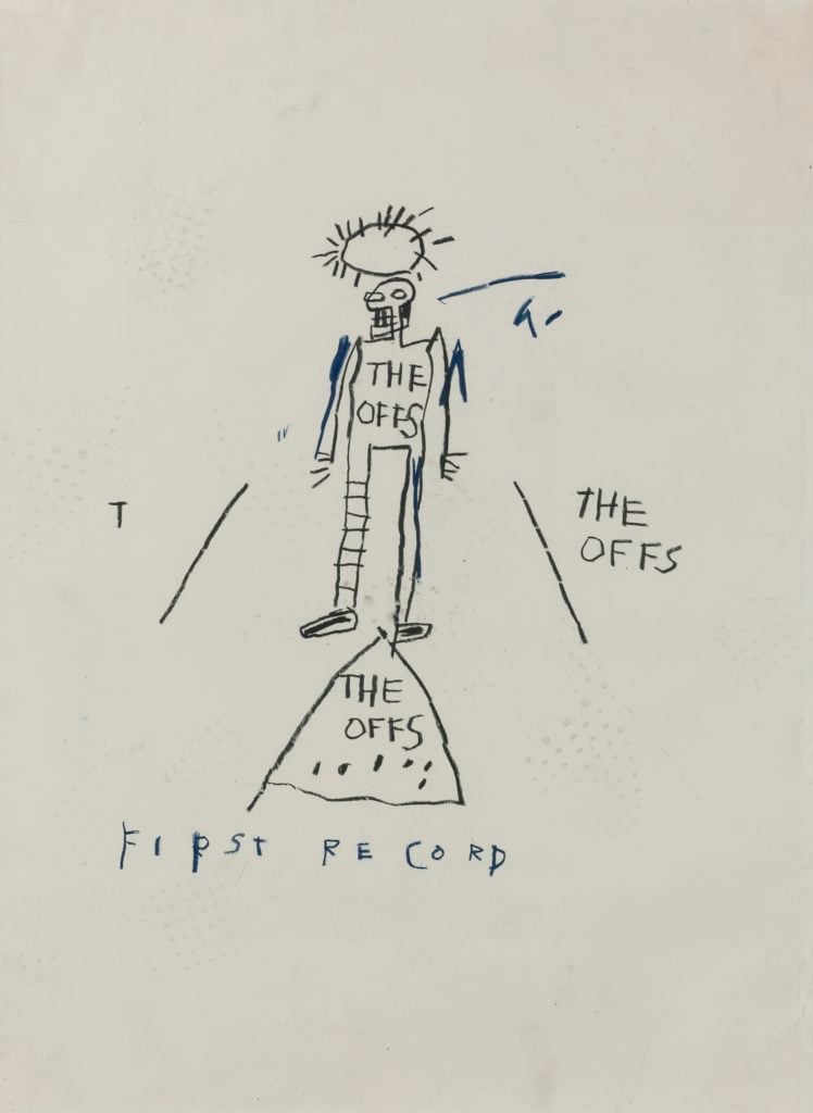 Jean-Michel Basquiat, Untitled (The Offs) (1981). Image Courtesy of Sotheby's. 