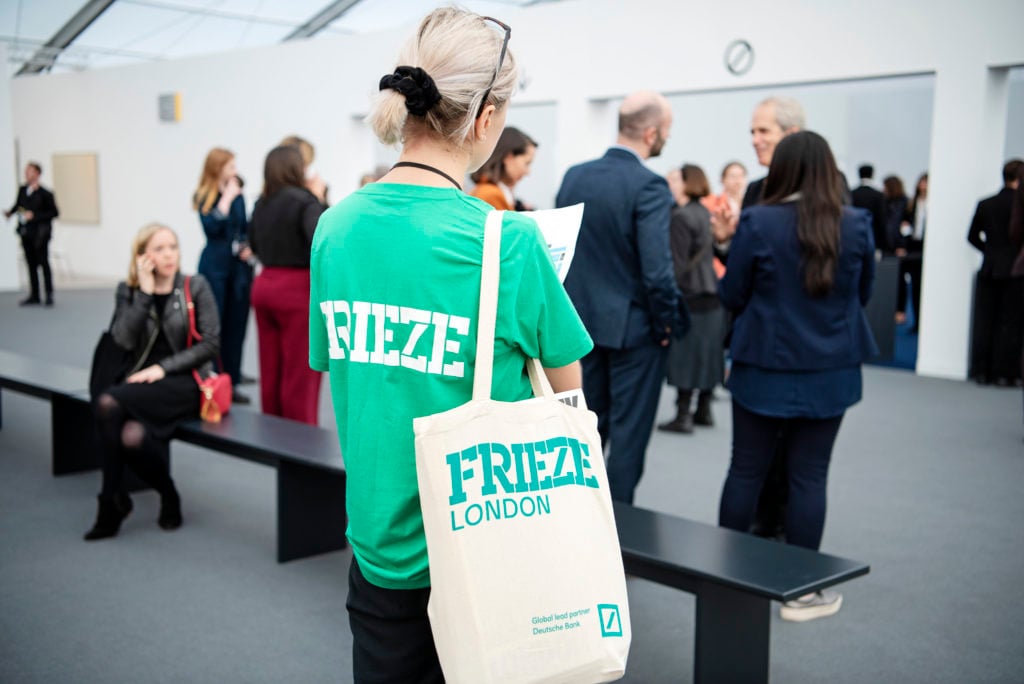 Frieze Art Fair 2019, London, UK. Photo by Linda Nylind.