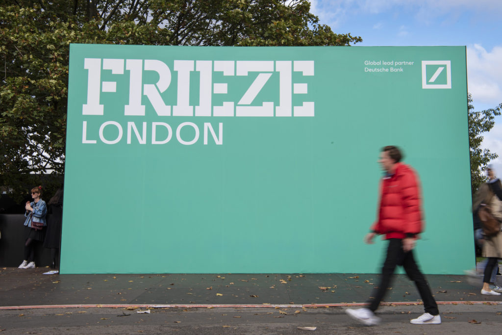 Frieze Art Fair 2019, London, UK. Photo by Linda Nylind.