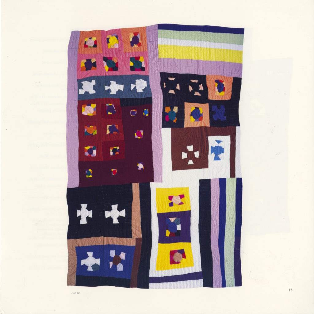 Rosie Lee Tompkins, Thirty-six Nine-patch (1996); quilted by Irene Bankhead. Photo: Sharon Risedorph.