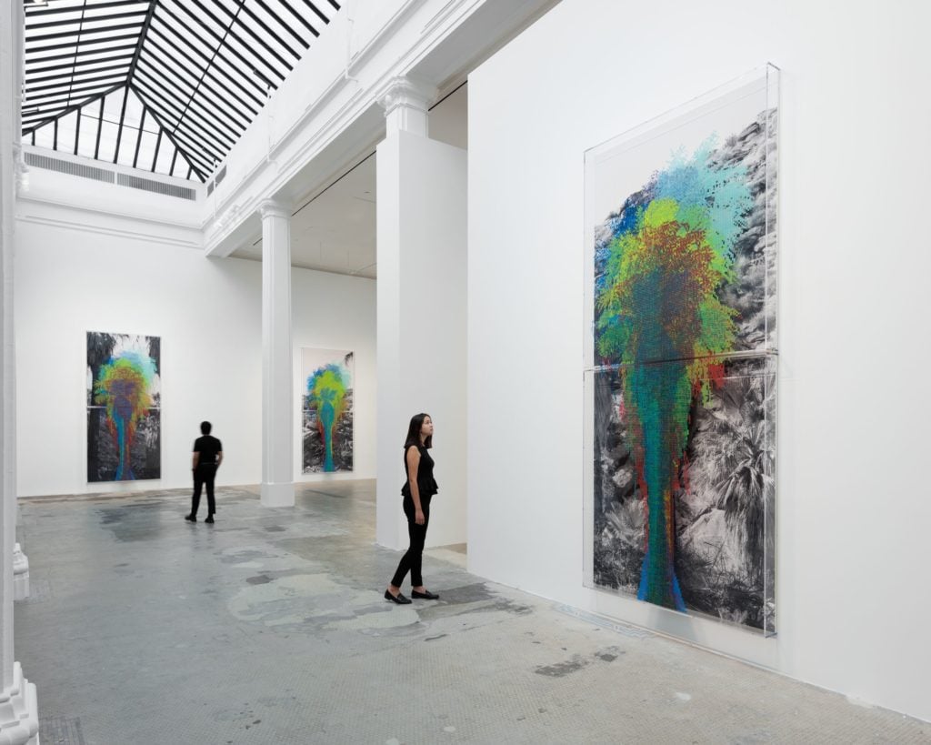 Installation view, "Charles Gaines. Palm Trees and Other Works" at Hauser & Wirth, Los Angeles, 2019. © Charles Gaines. Courtesy the artist and Hauser & Wirth. Photo: Fredrik Nilsen.