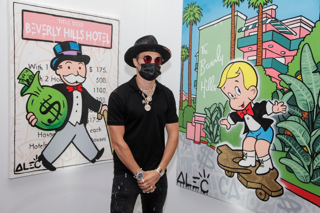 Alec Monopoly. Photo by Tibrina Hobson/Getty Images for ArtLife Gallery.