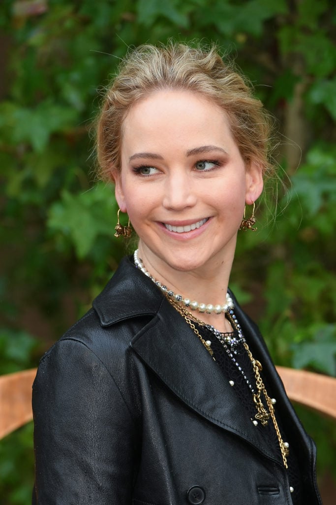 Jennifer Lawrence in Paris on September 24, 2019. (Photo by Stephane Cardinale - Corbis/Corbis via Getty Images)
