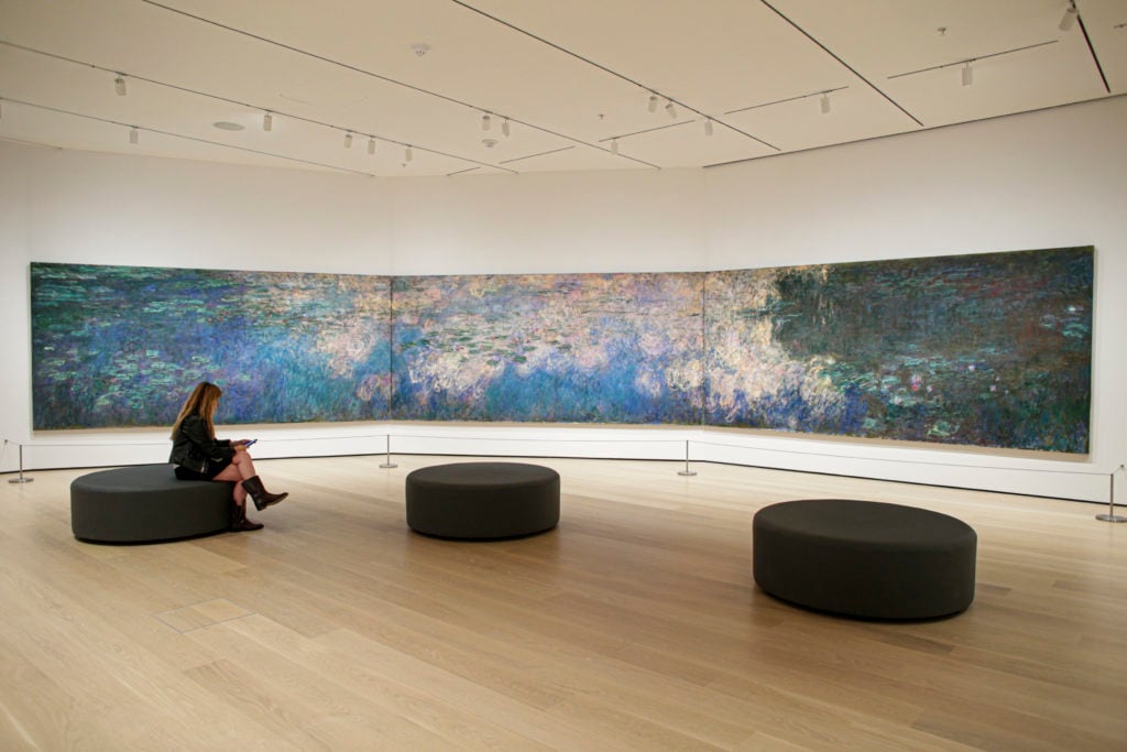 Monet's <i>Water Lilies</i> at MoMA, 2019. (Photo by Kena Betancur/VIEWpress)