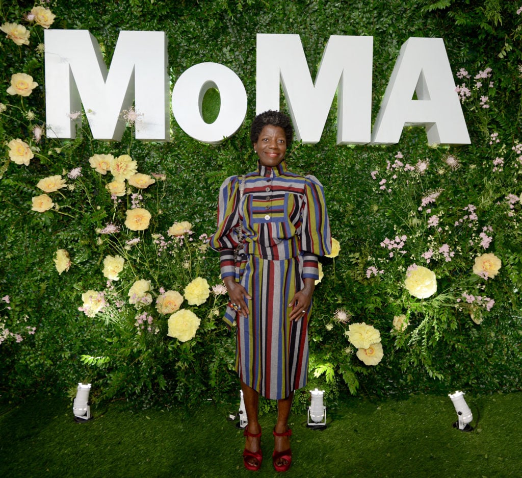 Thelma Golden at MoMA's Party In the Garden in 2018. (Photo by Andrew Toth/Getty Images for The Museum of Modern Art)