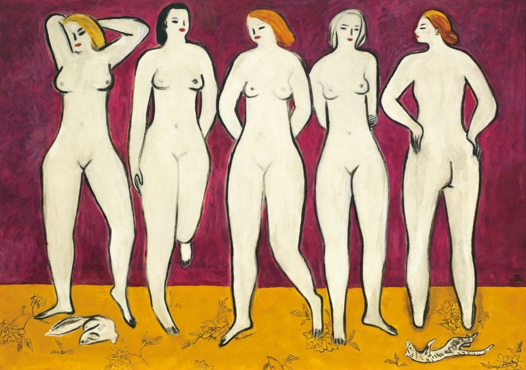 Sanyu, Five Nudes, ca. 1955. Image courtesy of Christie's Images Ltd.
