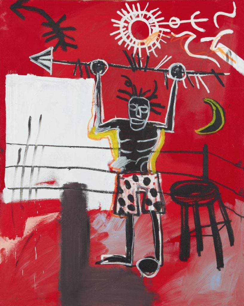 Jean-Michel Basquiat, The Ring (1981). Image courtesy Phillips.