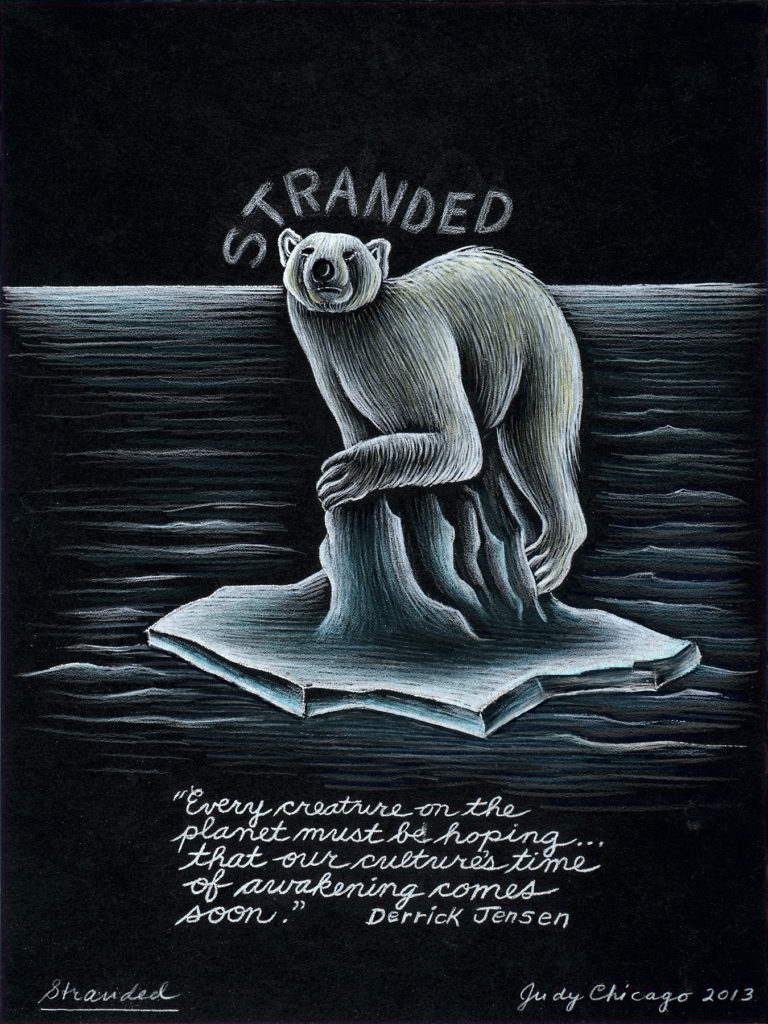 Judy Chicago, <em>(Study for) Stranded</em> (2013). Courtesy of Salon94. 