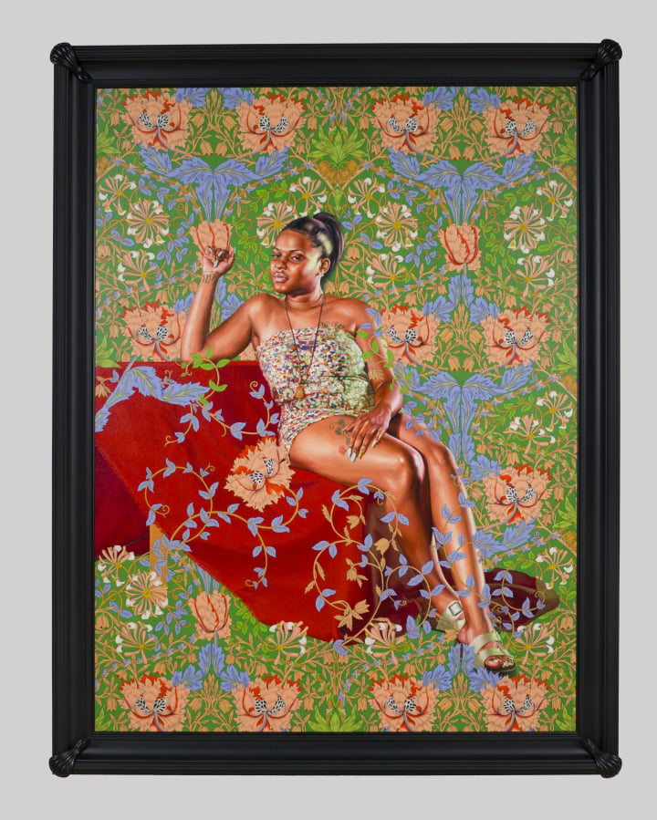 Kehinde Wiley, <em>Saint Jerome Hearing the Trumpet of the Last Judgment</em> (2018). Courtesy of Otis. 