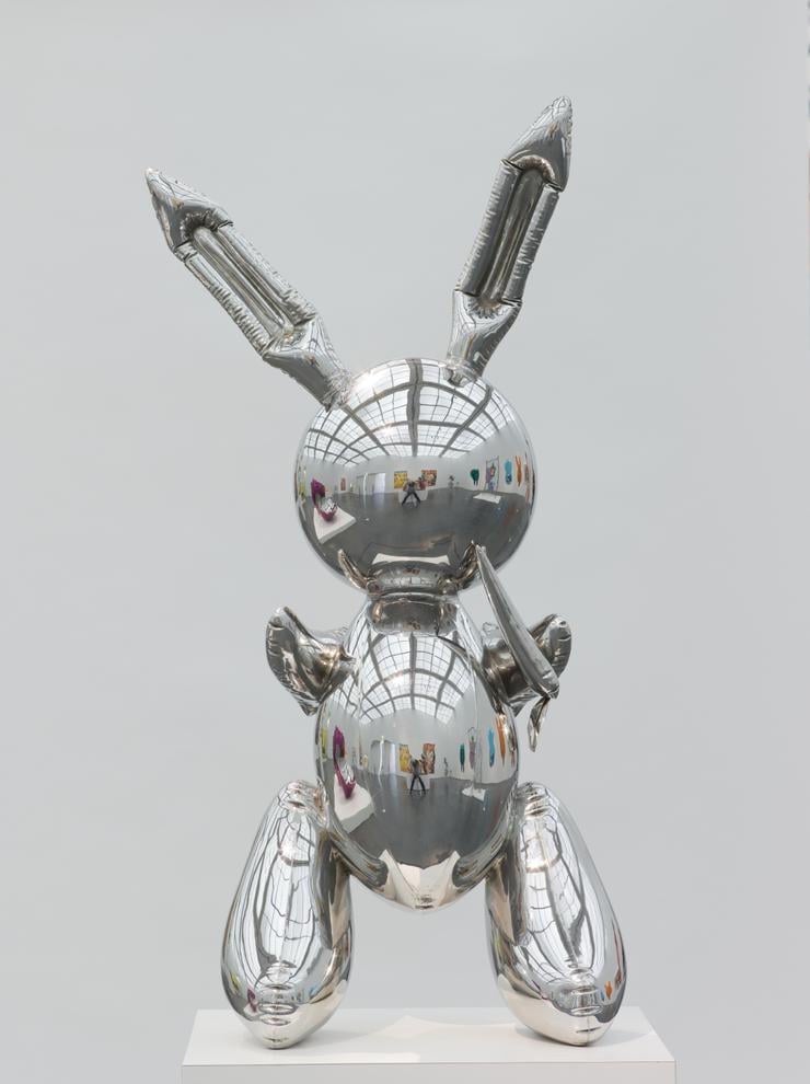 Jeff Koons, Rabbit, (1986) Collection Museum of Contemporary Art Chicago, Partial gift of Stefan T. Edlis and H. Gael Neeson, 2000.21 Photo: Nathan Keay, © MCA Chicago