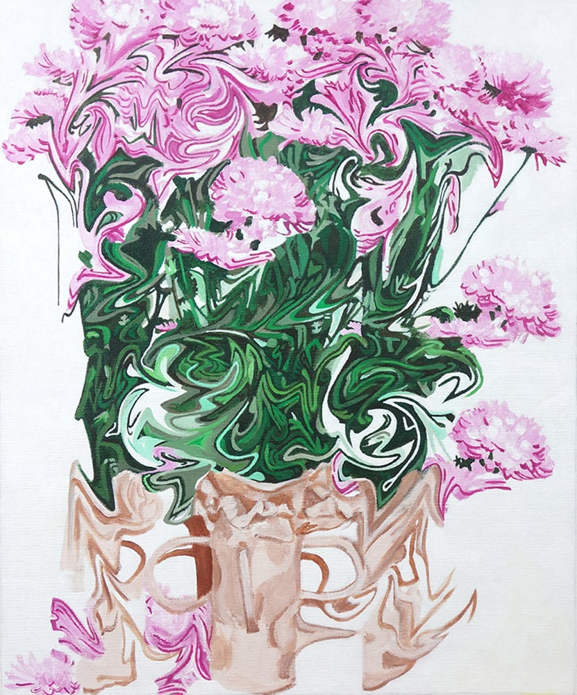 Margot Bird, <em>Flowers in Vase</em> (2019). Courtesy of Lorimoto Gallery.