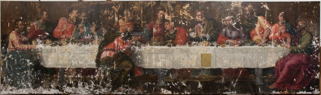 Full view of Plautilla Nelli's <i>The Last Supper</i>, post-restoration. Photo: Rabatti&amp;Domingie