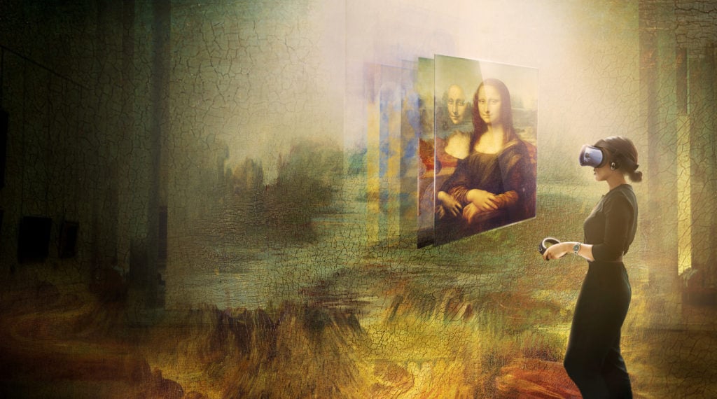 Still from Mona Lisa Beyond the Glass, Courtesy Emissive and HTC Vive Arts (6)