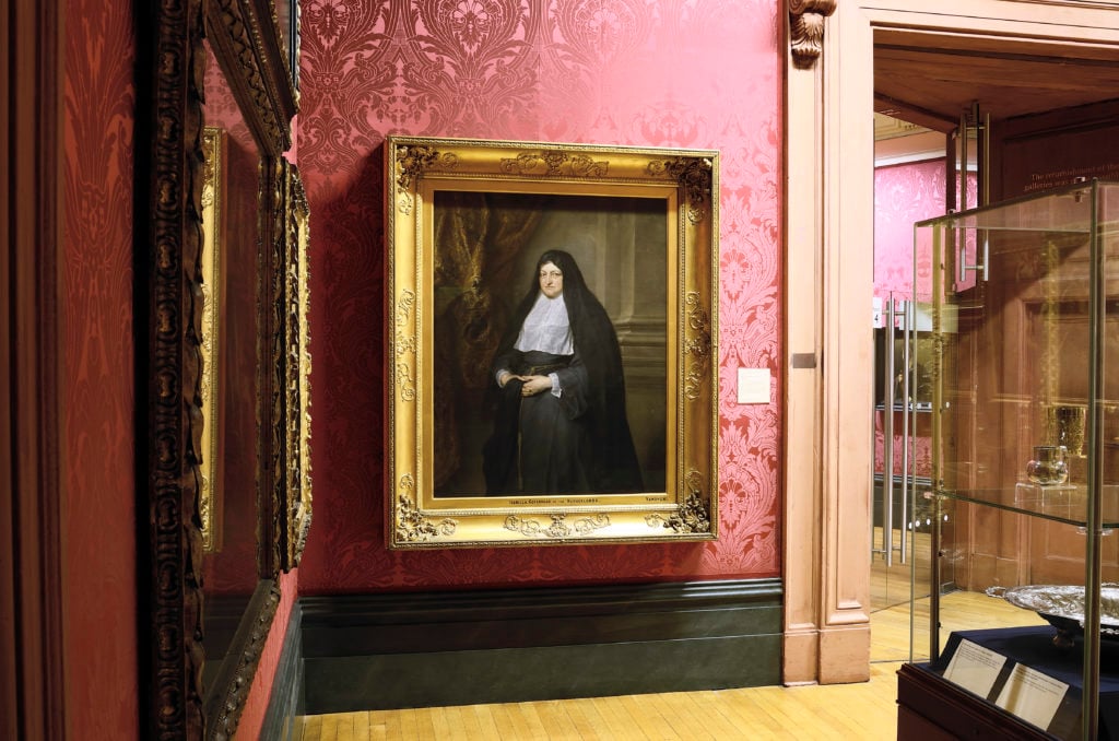 The 17th-century portrait of Infanta Isabella Clara Eugenia on display at the Walker Art Gallery. Photograph: Steve Judson/Walker Art Gallery.