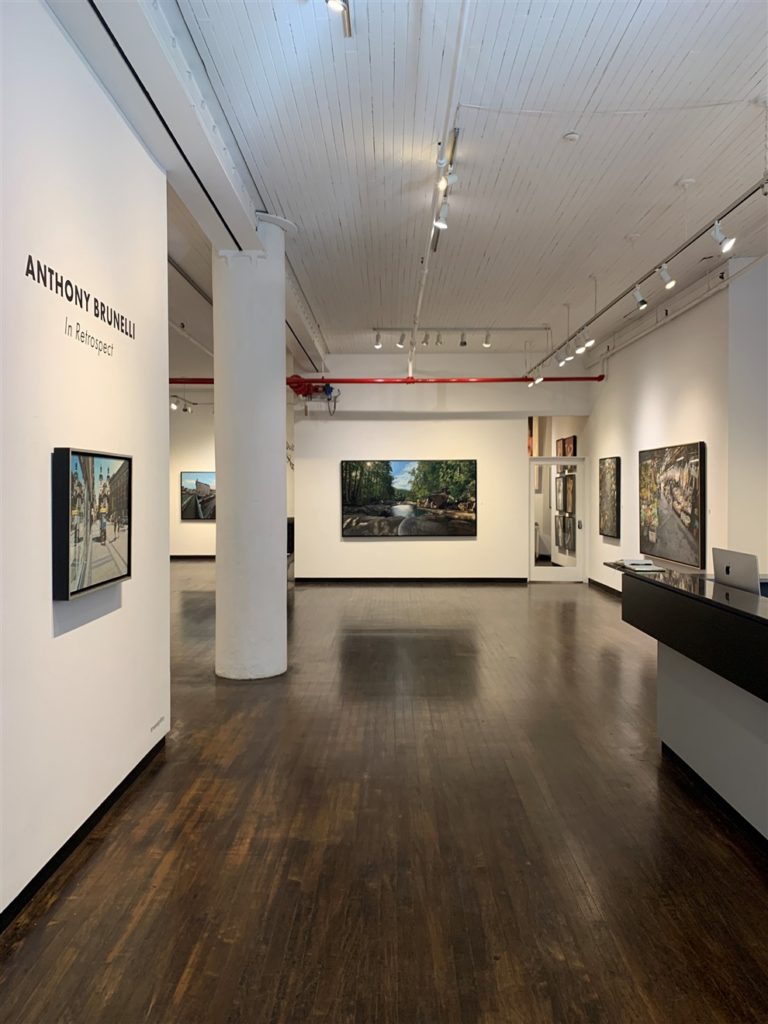 Installation view of "Anthony Brunelli: In Retrospect" at Louis K. Meisel Gallery. 