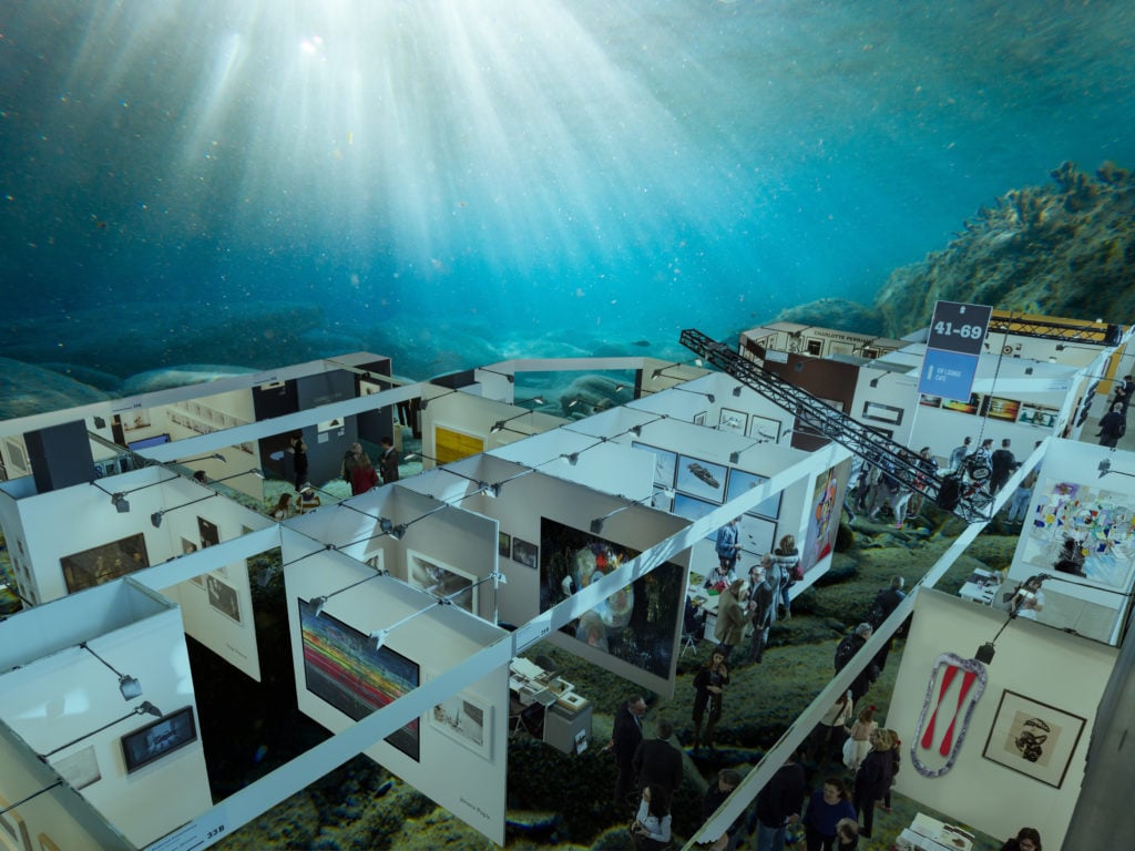 Twenty thousand art fairs under the sea—the horror. Photo illustration by Kenny Schachter.