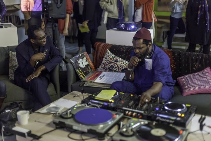 Chimurenga, <em>Pan African Space Station</em> at the Chimurenga Library, London, 2015. Photo by Dan Weill, courtesy of Chimurenga and the Showroom.