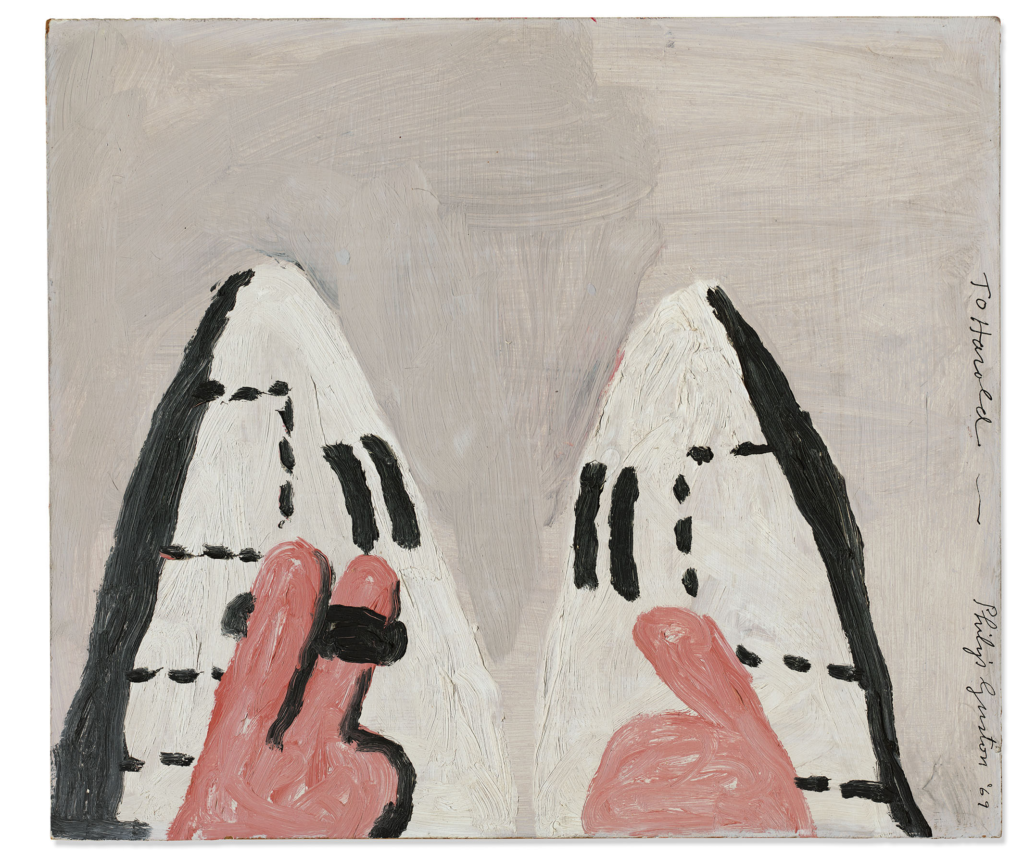 Philip Guston, Untitled (Two Hooded Figures) (1969). Courtesy of Christie's Images, Ltd.