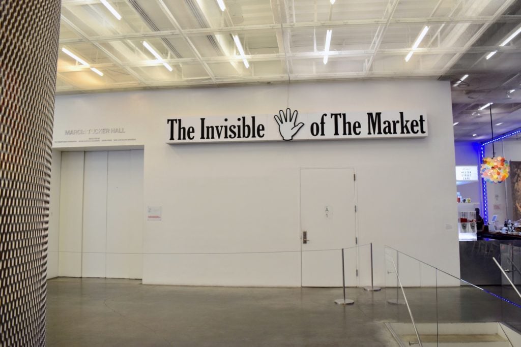 Hans Haacke, The Invisible Hand of the Market (2009). Image: Ben Davis.