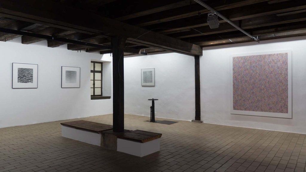 Installation view of "James Hugonin and Detlef Orlopp," 2019. Courtesy of Galerie Hoffman. 