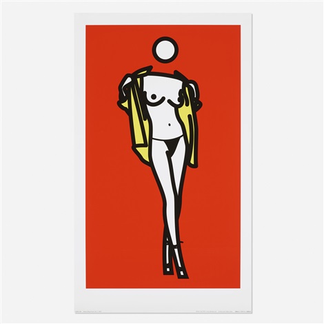 Julian Opie,, Woman Taking Off Man’s Shirt Courtesy of ArtSnap.