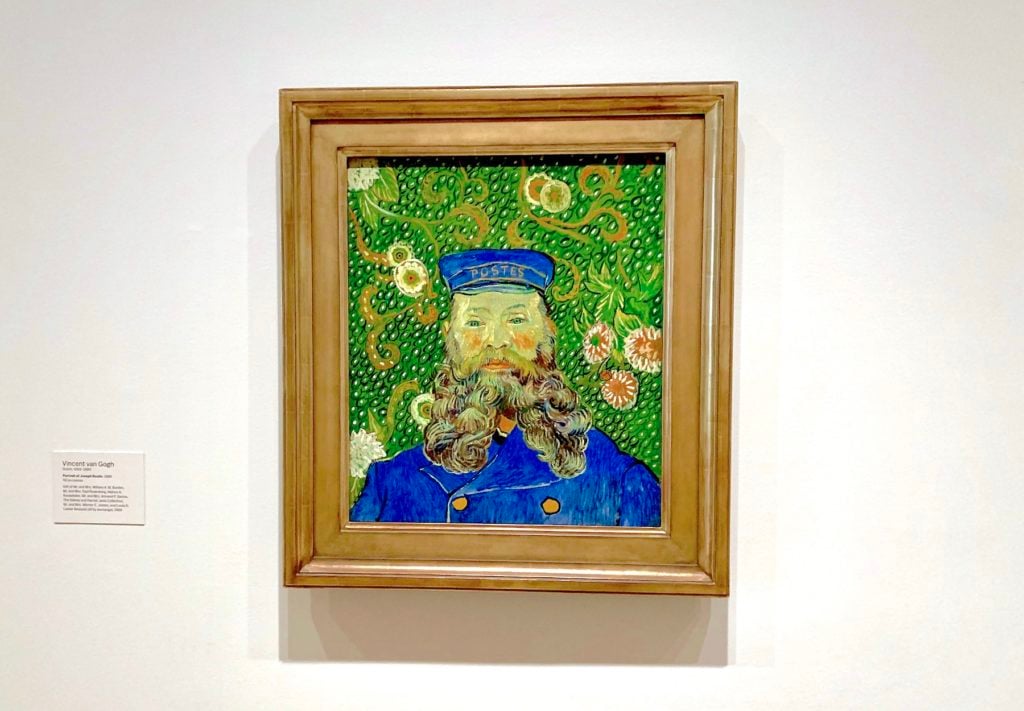 Vincent van Gogh, <em> Portrait of Joseph Roulin</em> (1889). Image: Ben Davis.