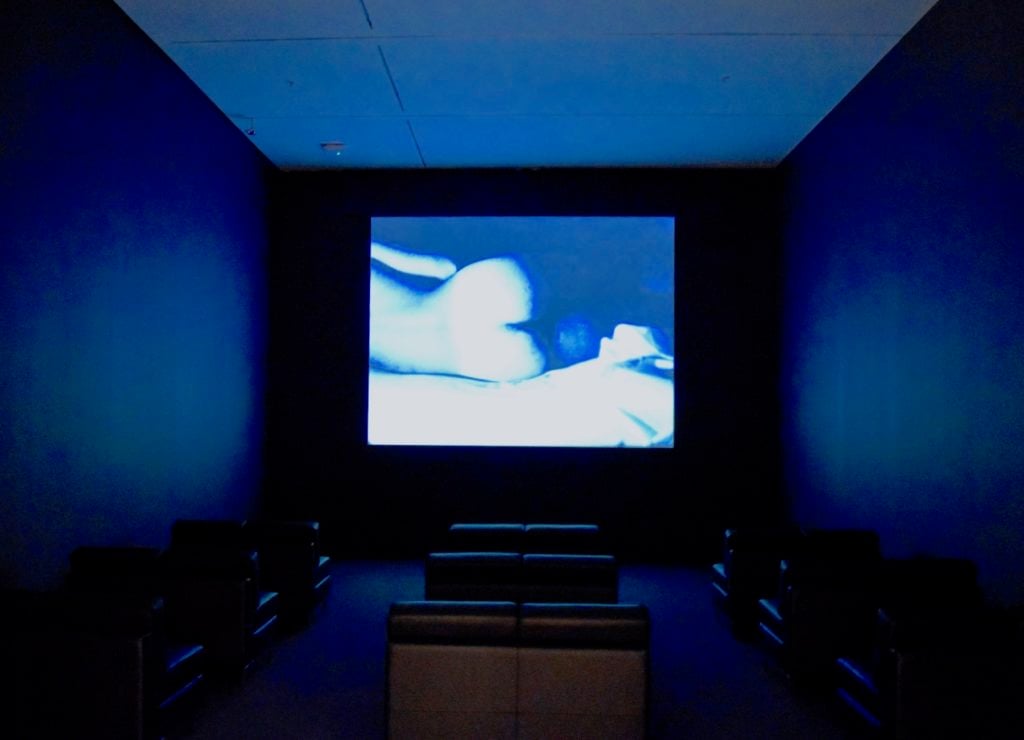 Gallery playing films by Andy Warhol. Image: Ben Davis.