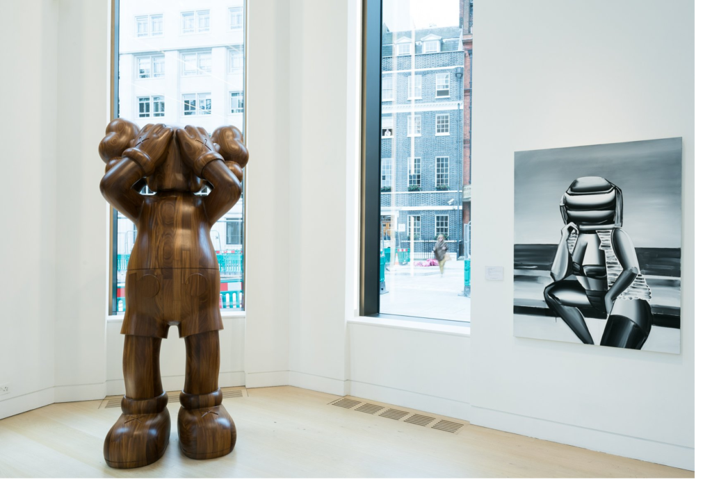 Installation view of Phillips London in advance of its October 2019 Frieze Week sales. Courtesy of Phillips. 