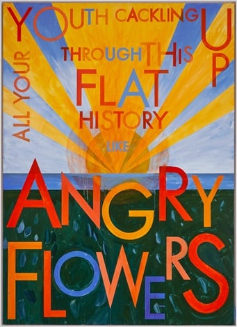 Robert Montgomery, Annunciation Painting (Angry Flowers) (2019). Courtesy of JD Malat. 