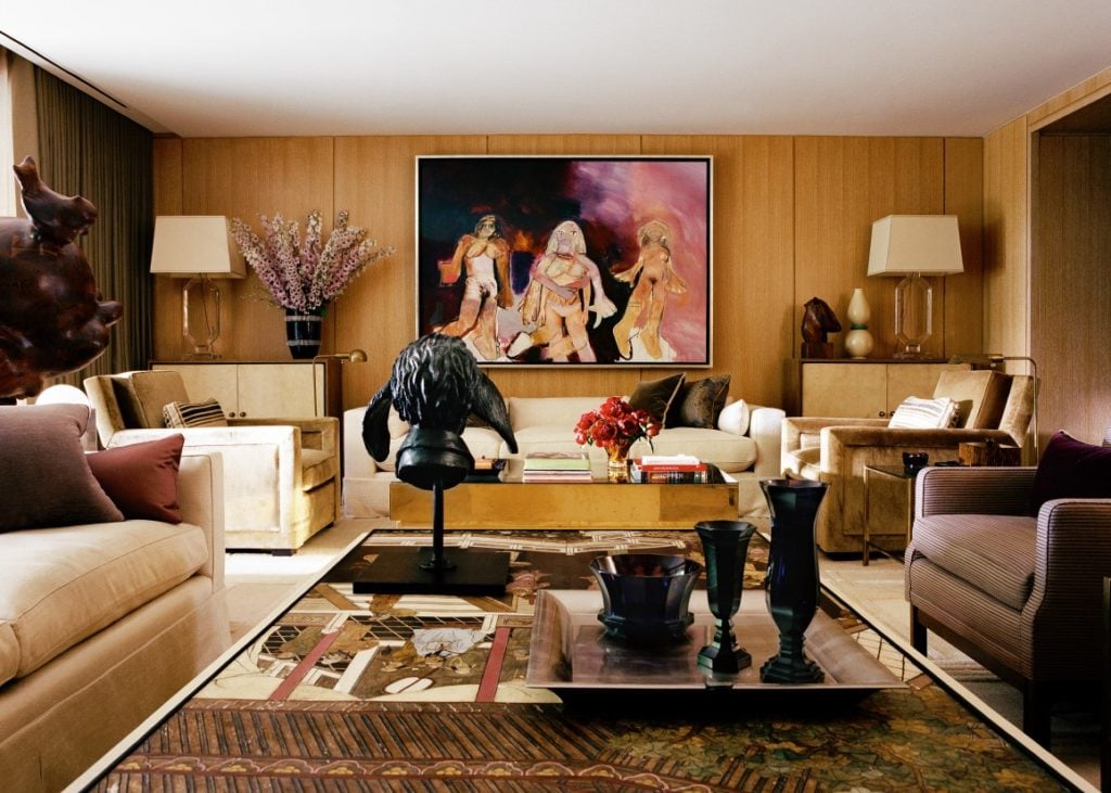 Marc Jacobs's living room. Photo by Yoo Jean Han courtesy of Sotheby's Realty.