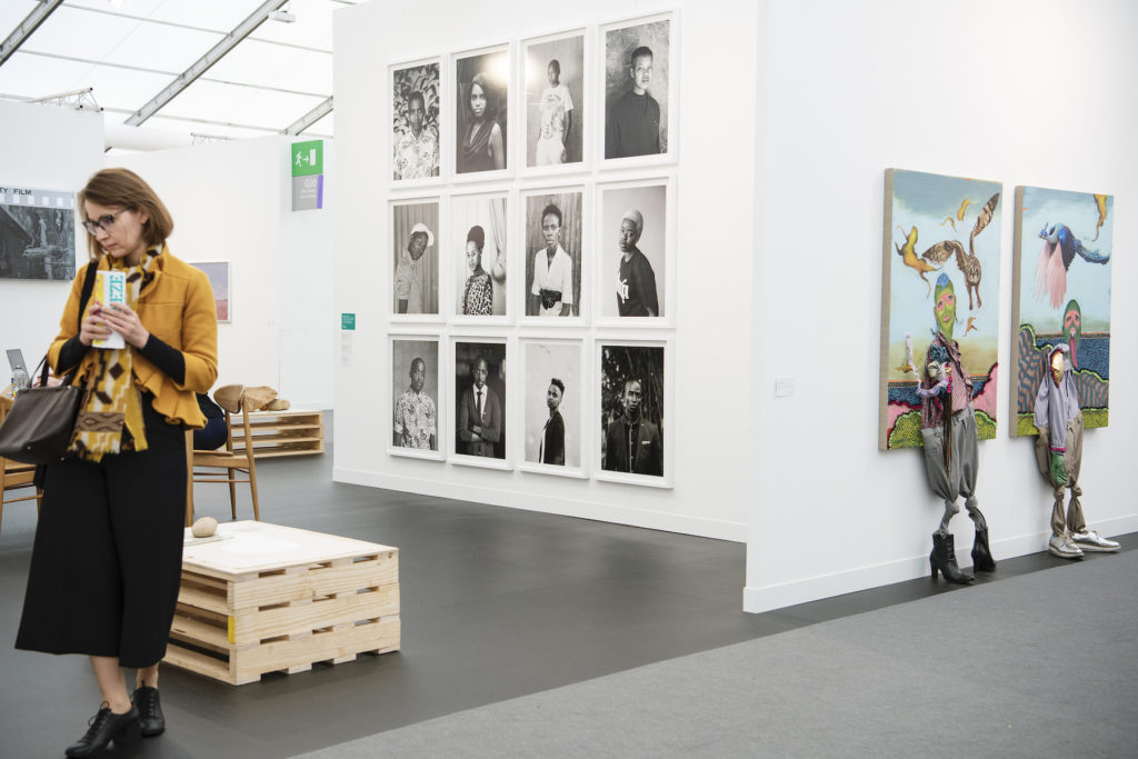 The booth of Stevenson Gallery at Frieze Art Fair 2019, London, UK. Photo by Nylind, courtesy Frieze Art Fair.