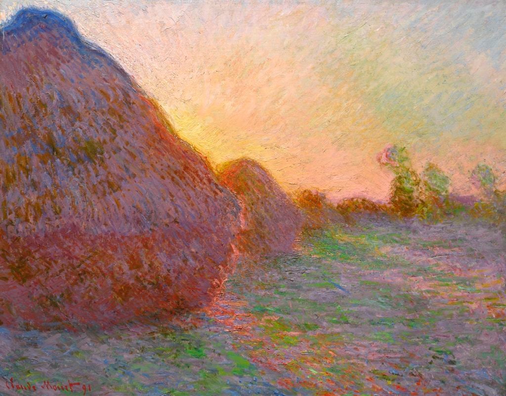 Claude Monet, <i>Meules</i> (1890). Courtesy of Sotheby's.