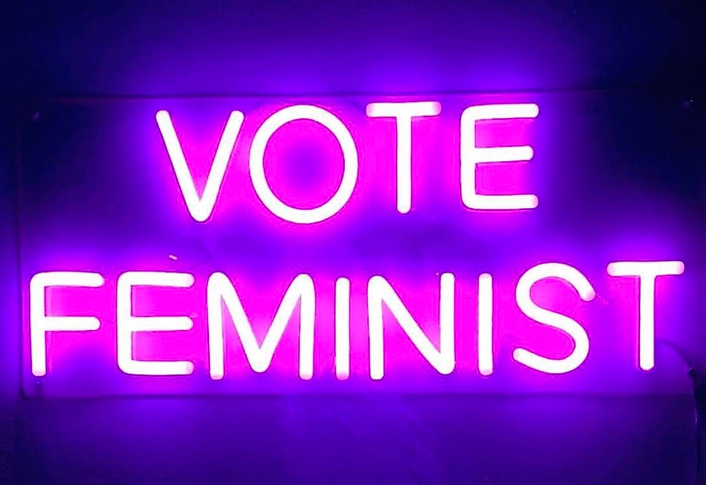 Michele Pred, <em>Vote Feminist</em> will be included in “New Time: Art and Feminisms in the 21st Century” at the Berkeley Art Museum and Pacific Film Archive. Photo courtesy of the artist. 